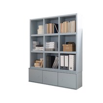 리바트 뉴프렌즈 4단 1200 하부도어책장 (블루 블루콤비), 파스텔블루(EJSH162744LDBL1)