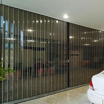 리빙텍스 홀딩도어 자바라 D타입, 01.홀딩 D-홀겹 썬팅블랙 투명, 개폐방식-3.중개