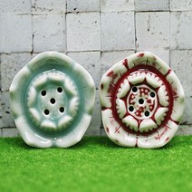 운주사(붓다북) 신 연꽃 향꽂이 (청자|진사 택1) - 도자기향꽂이.인센스홀더.향받침, 1개, 청자