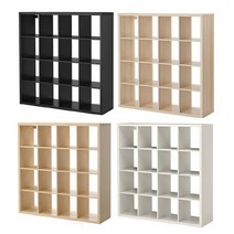 이케아 KALLAX DIY 4단 파티션책장, 블랙브라운