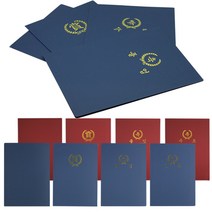 [ABC문구]종이상장케이스(10개입) 350g 매직패브릭 상장케이스, 청색-무지(거치식), 10개