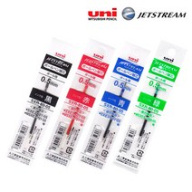 제트스트림 유성 3색볼펜 0.5 리필심/SXR-80-05, 그린, 1개