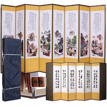 남도공예 전통배접표구 제사용병풍 6폭 8폭 병풍, 1개, 29_은중도 - 추사 8폭병풍