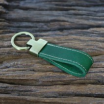 알피나 부테로 그린 이태리천연가죽 이니셜 키링 자동차 키홀더, 부테로 그린 (골드사티나)