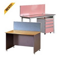 파미가구 책상위로 올리는 스크린파티션(일반천), 일반천_1400x450