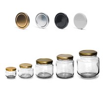 글라스락 [삼광유리] 낮은 유리병 시리즈, 250(L), 실버뚜껑