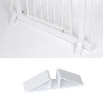 이지핏 안전문 받침대 삼각 받침대, 삼각받침대(화이트)