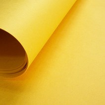 전통 색한지 소발 63 x 93cm 5매 한지포장지 인테리어용지, 노랑색