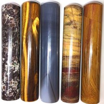 옥도장 천연옥도장 수제도장, 5번 나무화석옥