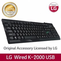 for LG LGC-K2000 키보드 유선키보드, 블랙, LGC-K2000 USB