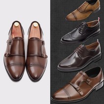 [브로그맨] 더블버클 남자구두 정장구두 더블몽크스트랩