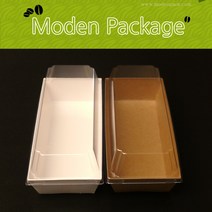 모든포장 직사각 샌드위치 도시락+뚜껑 SET, 50개, 화이트