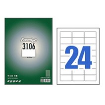 한국폼텍 폼텍라벨지 3106 (24칸/100매)스티커라벨지