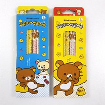 체리라인 리락쿠마 4본 연필세트B 학용품세트/문구세트, 랜덤