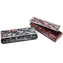 (랑재)명품 나전 굴림 송학 필함(김영만 문화재기능인 작품), 검