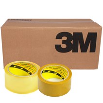 3M 372KS 박스테이프, 3M 372KS 투명 테이프50m(50개입)