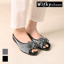 위프키w173014 슬리퍼 플라워 3cm 메탈 국내제작