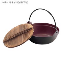 일본[IN] IH무쇠 전골냄비(법랑코팅), 블랙, 16cm