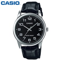 [CASIO] MTP-V001L-1B 블랙 남성가죽시계