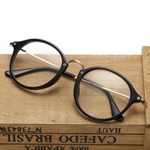 와이즈아이웨어 [프란체스카]클래식 원형 콤비네이션 패션뿔테안경