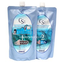 [소망 코스모코스] CS(씨에스) 트리트먼트 오징어먹물 1 2제 500ml, 쿠퍼브라운, 1개