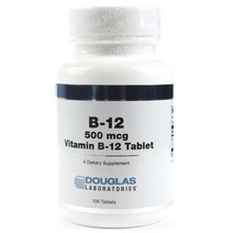 더글라스랩스 비타민 B-12 500mcg 타블렛 글루텐 프리, 100개입, 1개, 100정