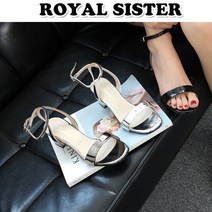 [RS]A2L 518 6cm 빅사이즈가능 에나멜 스트랩 샌들힐