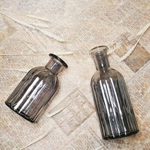 에이엘비 유리화병/글라스꽃병/인테리어화병/디퓨저용기/유리병/심플모던꽃병/앤틱오브제/미니병, 유리화병_소형블랙(c)