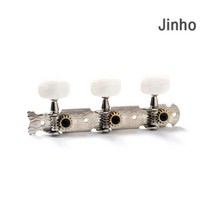 (지엠뮤직_헤드머신) Jinho JC-58 (CR) 클래식 세트 진호 은장 기타 튜닝키 교체용 줄감개 총6개, 단품