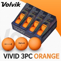 볼빅 VIVID 비비드 3피스 골프공 오렌지 ORANGE, 비비드/3피스-오렌지