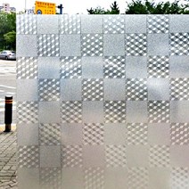 데코랑 가격빼고 품질더한 무점착 창문시트지, 매쉬체크 (T-024)