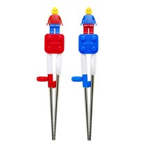 옥스포드 블럭 스텐 오른손용 아동교정젓가락, 블루, 1개