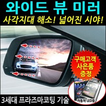한신 와이드 뷰 사이드미러 - 일반미러, 1개, 02.기아 승용-K7/더뉴K7 (13년이후) (No.47)