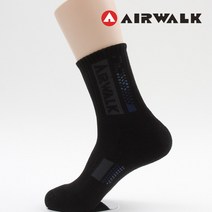 에어워크 신사도트스포츠양말 파일양말, 검정