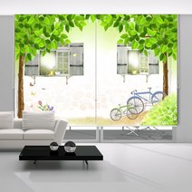 창문그리기 다양한 디자인 실사 롤스크린 맞춤제작