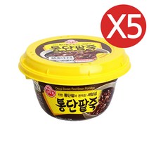 오뚜기 통단팥죽 상온, 285g, 5개