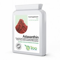 [6팩]영국산 트루 (6팩)영국산 아스타잔틴 4mg (비타민E 60 소프트 젤 캡슐), 120캡슐