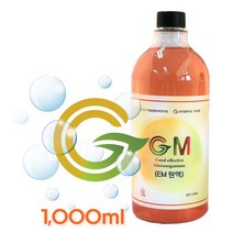 지엘바이오 GM원액 맑은이엠 EM액상 쌀뜨물발효액 유용미생물, 1개, 1000ml