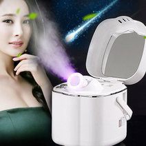 음이온 홈 셀프 페이스 스티머 안면 얼굴 스팀기, 화이트, 셀프 페이스 스팀기