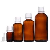 허브스프레이 드롭퍼 캡 용기 모음, 갈색병 드롭퍼 일반캡, 흰색캡 50ml