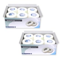 밴드골드 밴드포어 부직(종이)반창고, 2box, 1.25cmx24롤(백색)