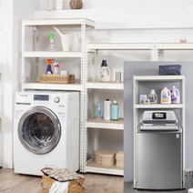 스피드랙 세탁기 건조기 수납선반 DIY조립식선반, 800x400x1500mm 3단 우드코팅합판 블랙앵글