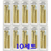 혈점자극 3가지 모양 원목 지압봉 3개입, 10세트