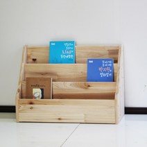 양지가구 원목잡지꽂이 전면책꽂이 DIY 책장 정리선반 진열장 틈새책장 책꽂이 공간정리 파스텔색 소품정리 책정리, 원목 잡지꽂이3단600 삼나무