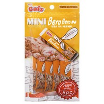 [더캣츠] 미니베로베로 5가지맛 고양이 간식 총집합, 5개, [더캣츠] 미니 베로베로 (가리비)