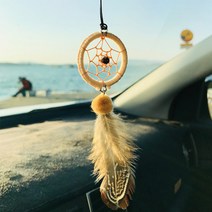 조이어스 드림캐쳐 열쇠고리 자동차키링 키홀더, 브라운