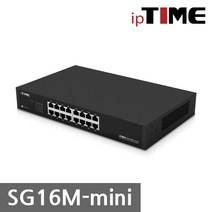 EFM ipTIME SG16M-mini 16포트 기가비트 스위칭허브, SG16M-mini(블랙)