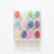 홈데코 자수용 비즈 구슬 12색세트