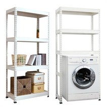 무볼트앵글 조립식앵글수납선반 아이보리색+MDF합판세트, 1500*450*1500, 3단
