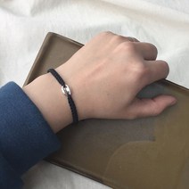 무이제이 [925 SILVER] 베이맥스 실버 돼지코 매듭 팔찌